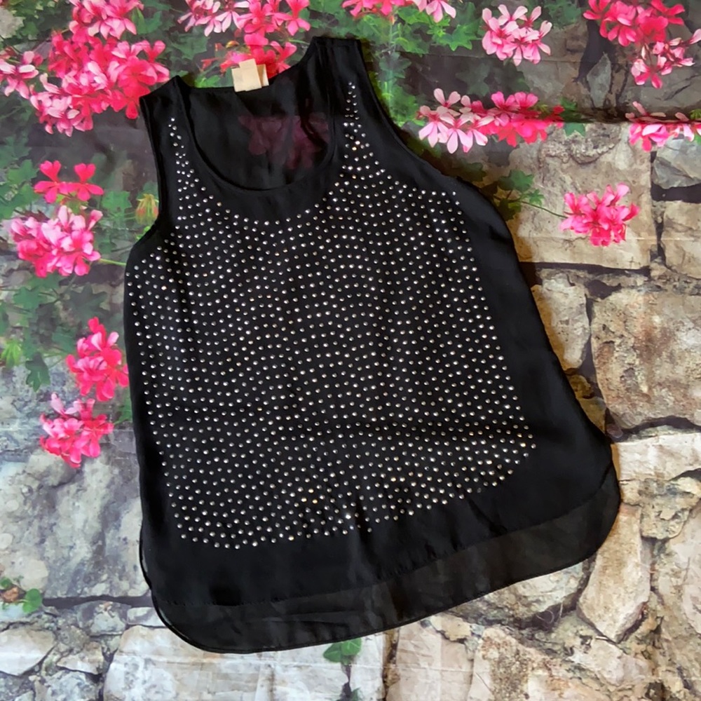 Pretty Rebellious Sheer Sleeveless Black Top